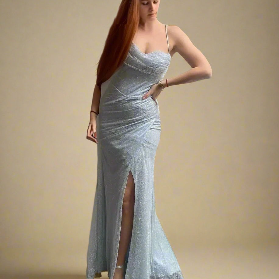 Ashore_Shop_Spaghetti_Straps_Lightweight_Mesh_Prom_Dress-Silver