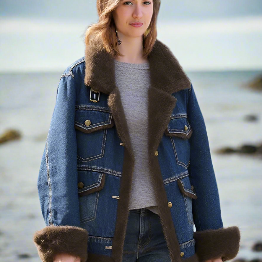 Woman_wearing_a_light-colored_jackets_with_brown_fur_trim_outdoors