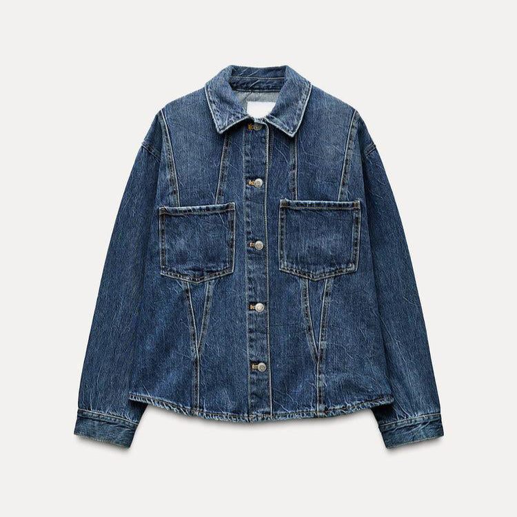 Ashore Shop stylish and contemporary denim-on-denim outfit