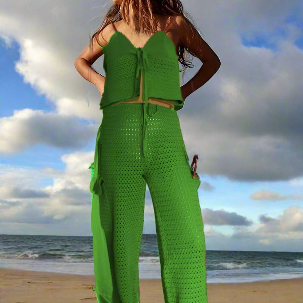 ASHORE Brand Cargo Beach Cotton Crochet Beach Sets Handmade Pieces
