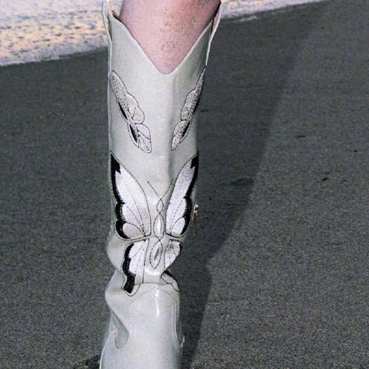 Ashore Western Shop Western Butterfly Cowgirl Boots