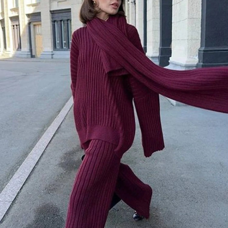 Modern Women Women Oversized Knitted Set