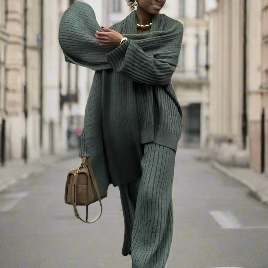 Modern Women Women Oversized Knitted Set