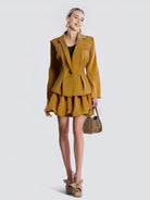ASHORE_Womens_Flare_Skirt_Suit_Sets_Spring_Summer_Outfit-yellow