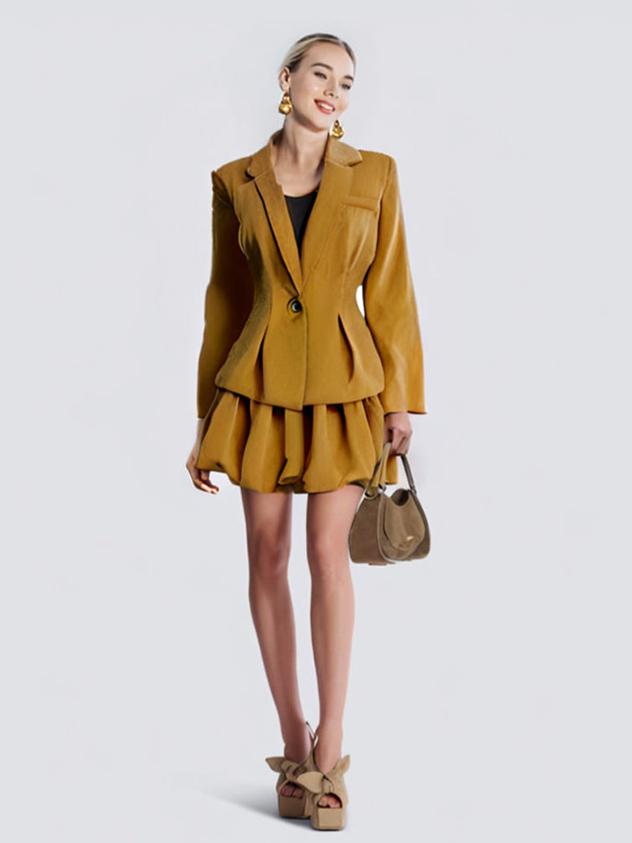 ASHORE_Womens_Flare_Skirt_Suit_Sets_Spring_Summer_Outfit-yellow
